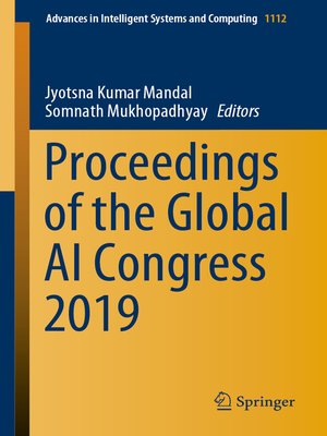 cover image of Proceedings of the Global AI Congress 2019